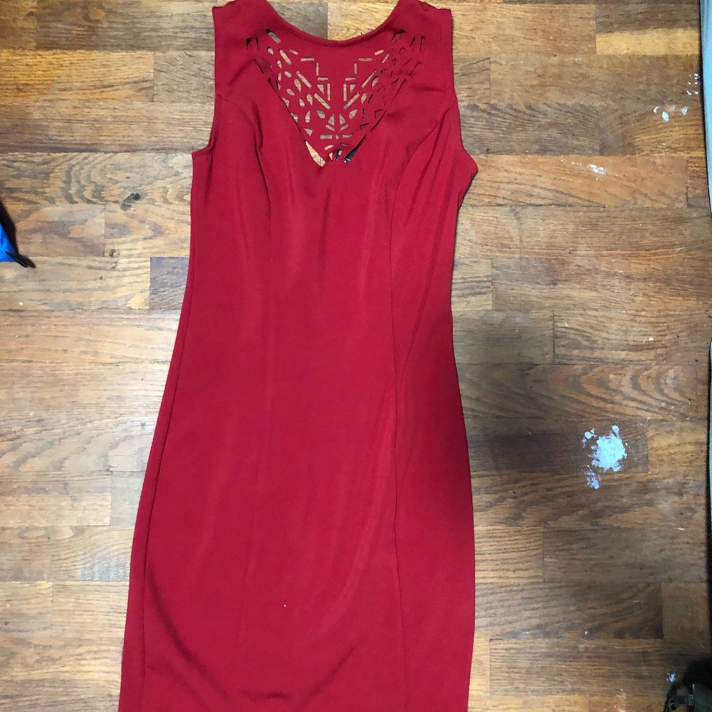 red dress